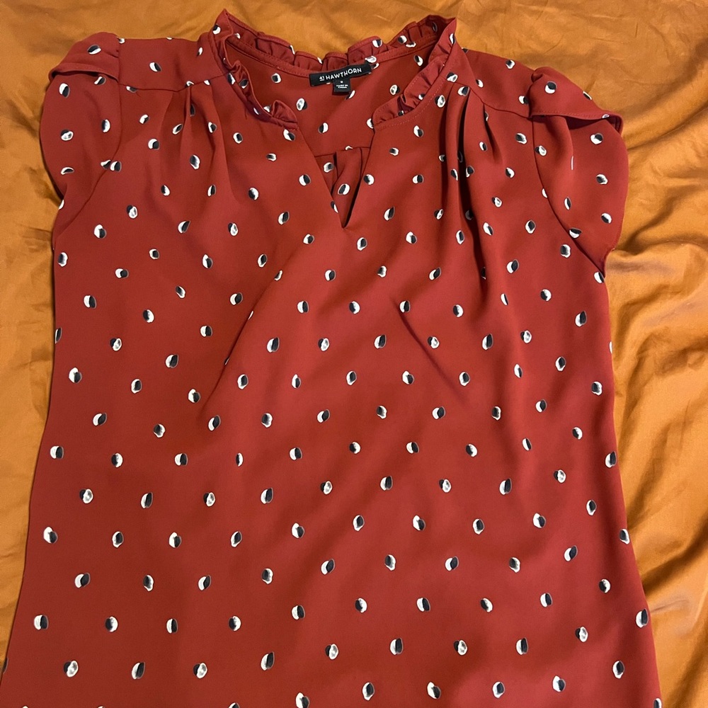 Hawthorn medium maroon blouse